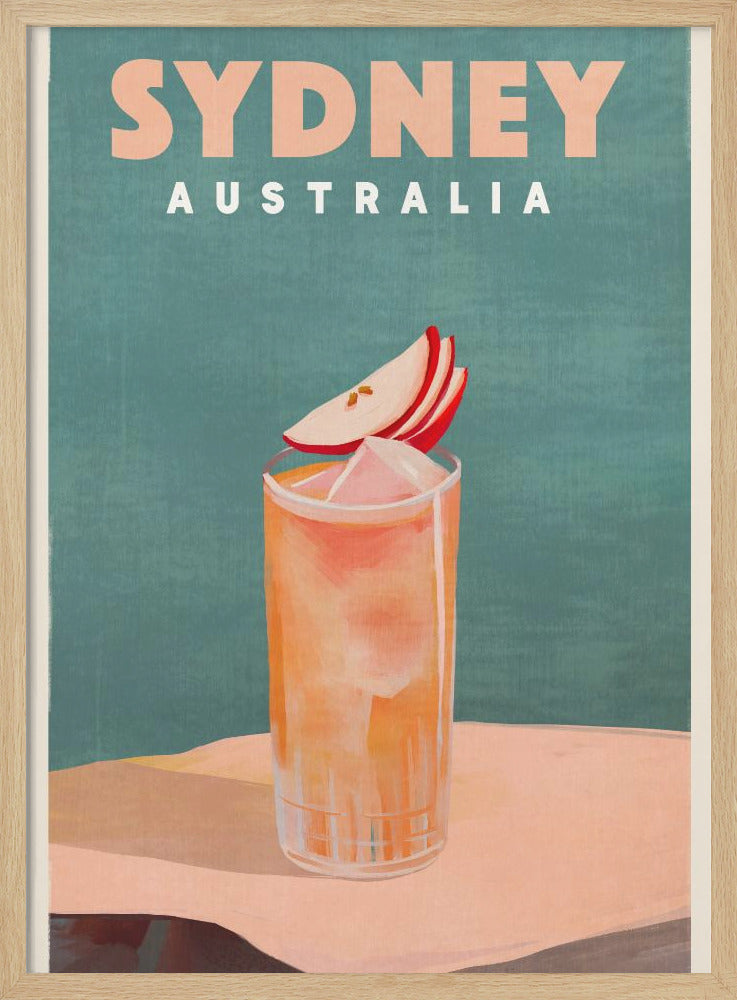 Sydney Australia Cocktail Bar Decor - Stretched Canvas, Poster or Fine Art Print I Heart Wall Art