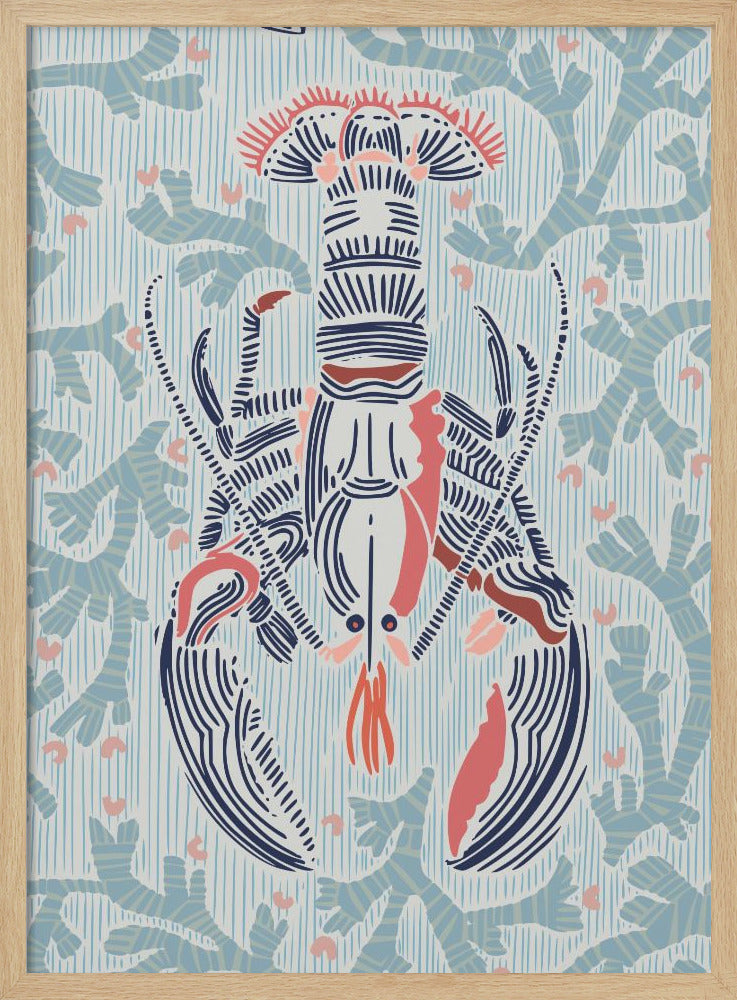 Crustacean Core mint - Stretched Canvas, Poster or Fine Art Print I Heart Wall Art