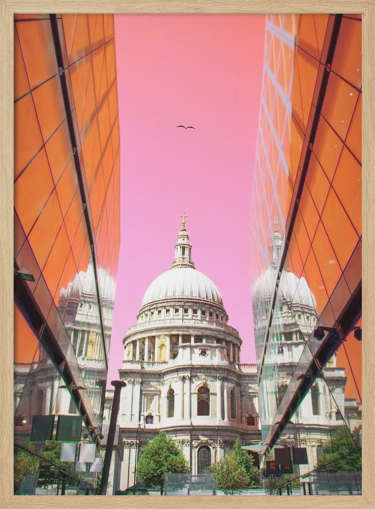 St Pauls View - Stretched Canvas, Poster or Fine Art Print I Heart Wall Art