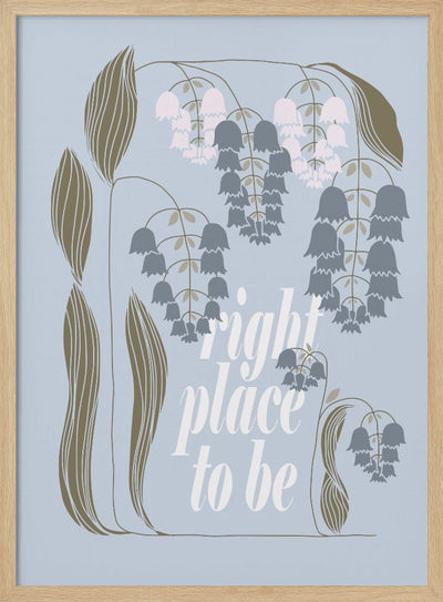 right place to be - Stretched Canvas, Poster or Fine Art Print I Heart Wall Art