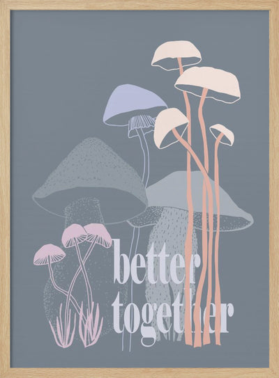 Better together - Stretched Canvas, Poster or Fine Art Print I Heart Wall Art