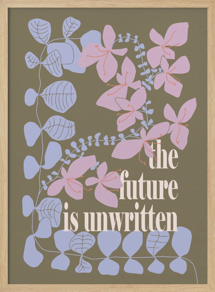 The future is unwritten - Stretched Canvas, Poster or Fine Art Print I Heart Wall Art