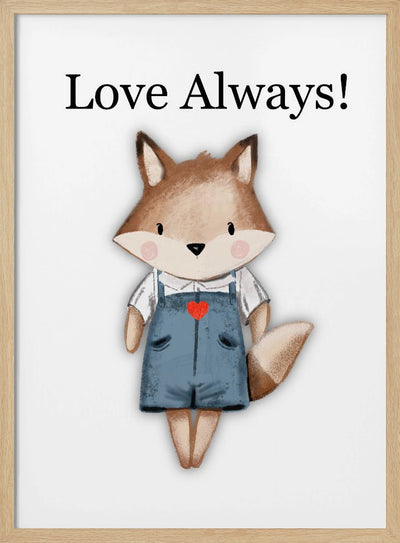 Love Always! - Stretched Canvas, Poster or Fine Art Print I Heart Wall Art