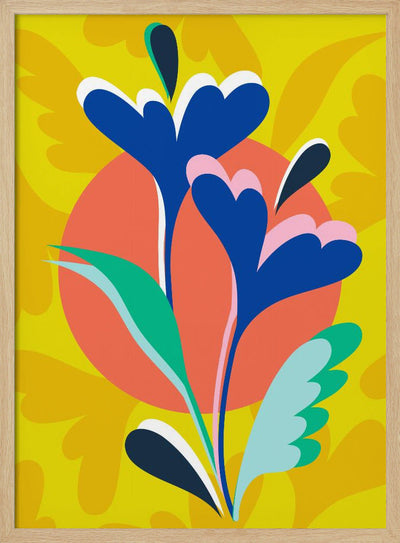 Floral Harmony - Stretched Canvas, Poster or Fine Art Print I Heart Wall Art