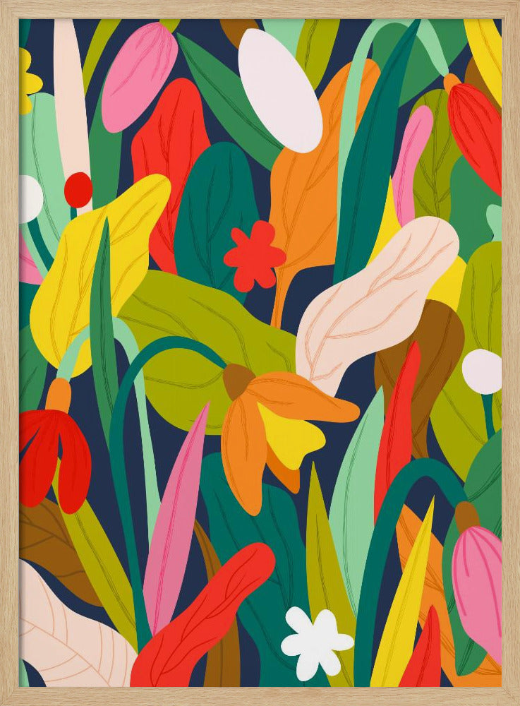 Botanical Symphony - Stretched Canvas, Poster or Fine Art Print I Heart Wall Art