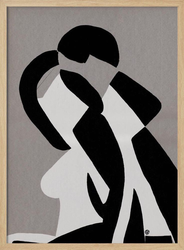 Lovers - Stretched Canvas, Poster or Fine Art Print I Heart Wall Art