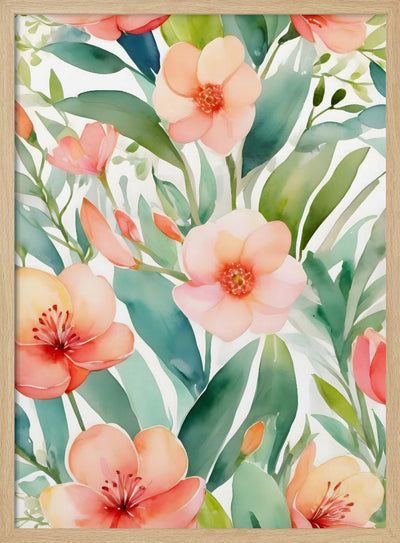 Fresh Spring Botanicals - Stretched Canvas, Poster or Fine Art Print I Heart Wall Art