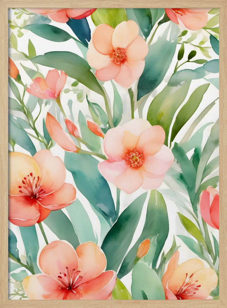 Fresh Spring Botanicals - Stretched Canvas, Poster or Fine Art Print I Heart Wall Art
