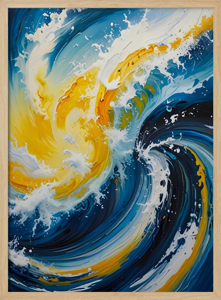Oceanic Whirlwind - Stretched Canvas, Poster or Fine Art Print I Heart Wall Art