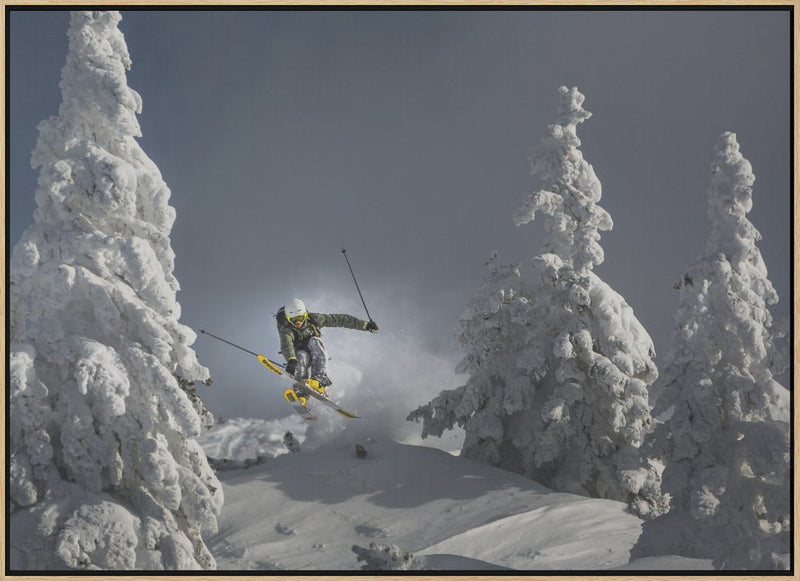 Ski is life - Stretched Canvas, Poster or Fine Art Print I Heart Wall Art