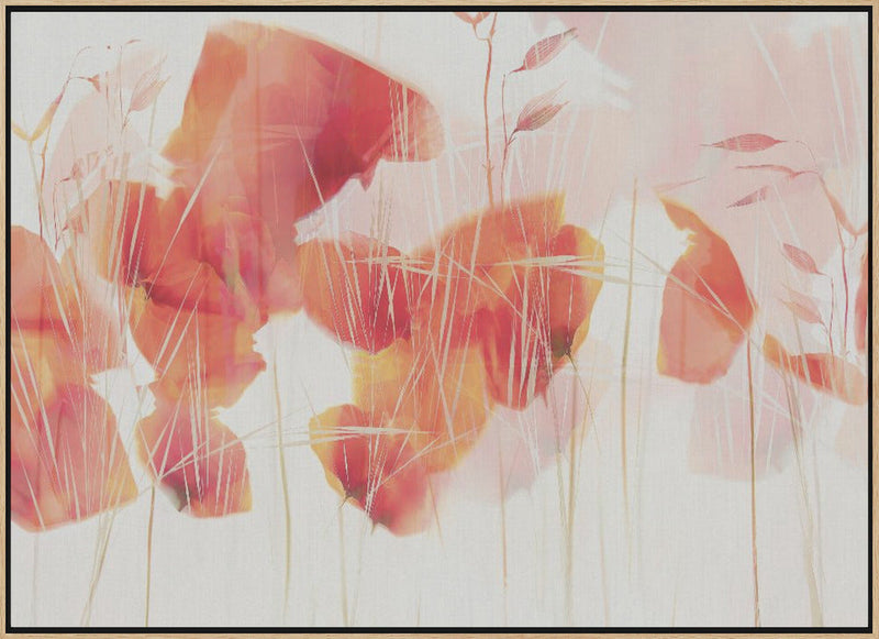 Modern poppies - Stretched Canvas, Poster or Fine Art Print I Heart Wall Art