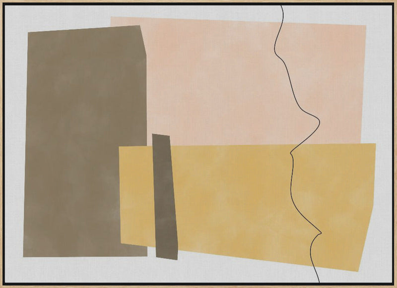Geometric Shapes In Earthy Tones - Stretched Canvas, Poster or Fine Art Print I Heart Wall Art