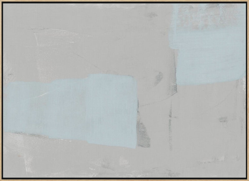 Pale Blue Grey Texture - Stretched Canvas, Poster or Fine Art Print I Heart Wall Art