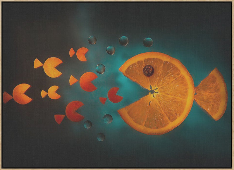 Orange fish - Stretched Canvas, Poster or Fine Art Print I Heart Wall Art