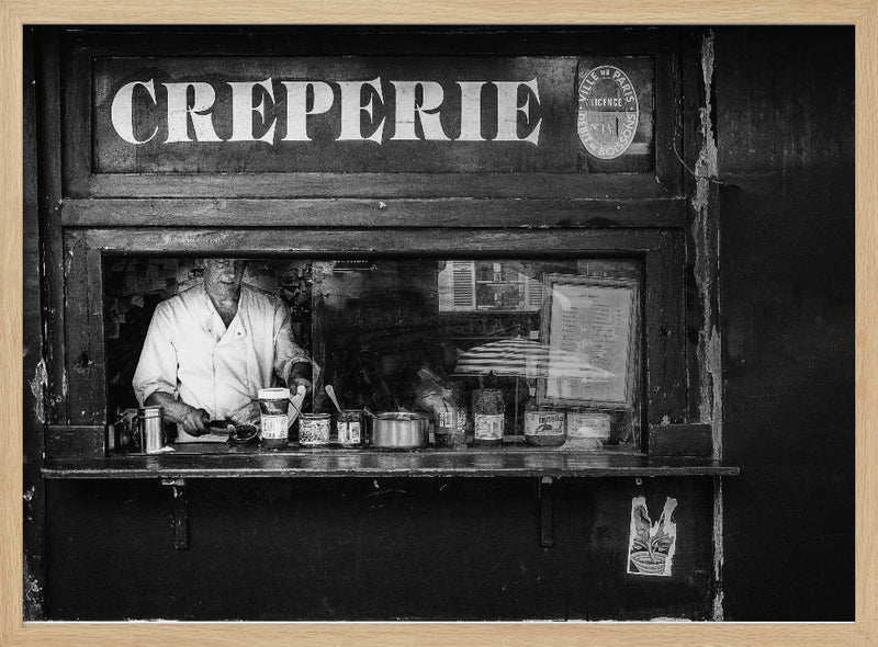 Creperie Montmartre - Stretched Canvas, Poster or Fine Art Print I Heart Wall Art