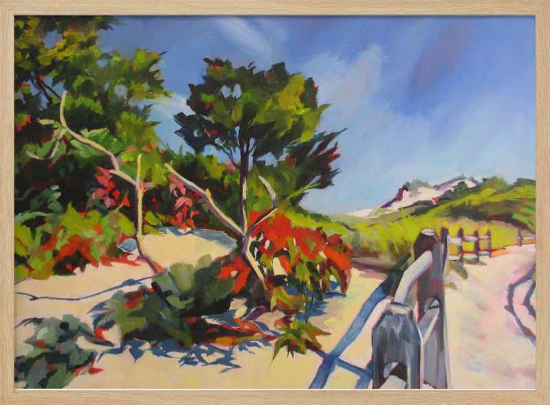 Island Beach Walk - Stretched Canvas, Poster or Fine Art Print I Heart Wall Art