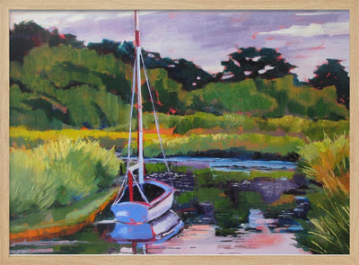 Boat In Little Pleasant Bay - Stretched Canvas, Poster or Fine Art Print I Heart Wall Art