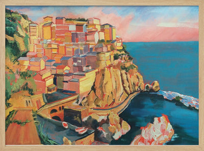 Manarola Italy - Stretched Canvas, Poster or Fine Art Print I Heart Wall Art