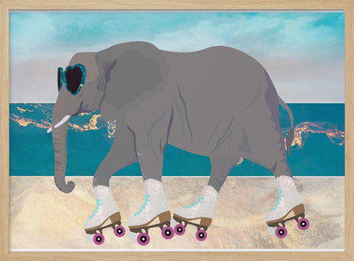 Elephant Beach Landscape 01 - Stretched Canvas, Poster or Fine Art Print I Heart Wall Art