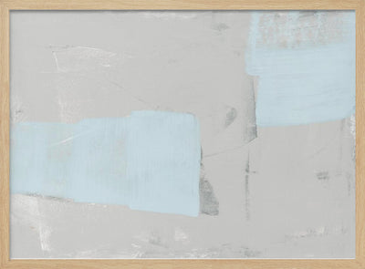 Pale Blue Grey Texture - Stretched Canvas, Poster or Fine Art Print I Heart Wall Art