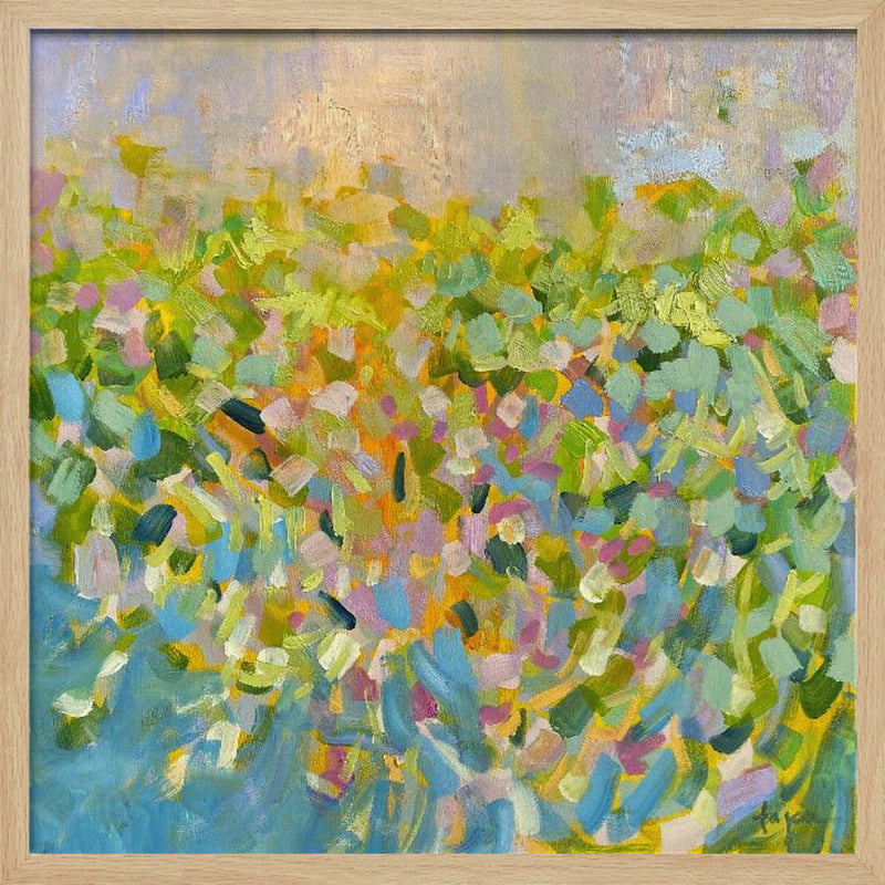Colorful Reflections - Square Stretched Canvas, Poster or Fine Art Print I Heart Wall Art