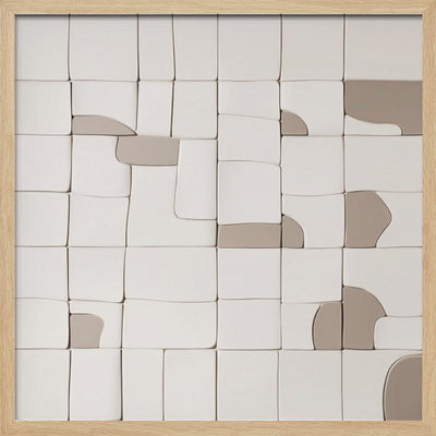 Pieces V - Square Stretched Canvas, Poster or Fine Art Print I Heart Wall Art