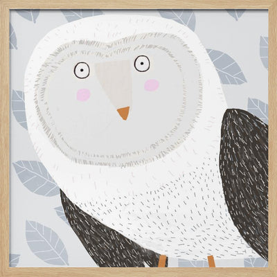 X Owl Final - Square Stretched Canvas, Poster or Fine Art Print I Heart Wall Art