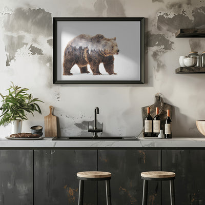 Bear - Stretched Canvas, Poster or Fine Art Print I Heart Wall Art