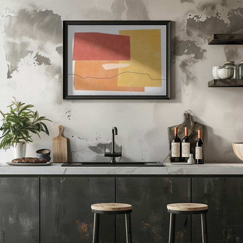 Abstract Horizons - Stretched Canvas, Poster or Fine Art Print I Heart Wall Art