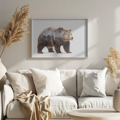 Bear - Stretched Canvas, Poster or Fine Art Print I Heart Wall Art