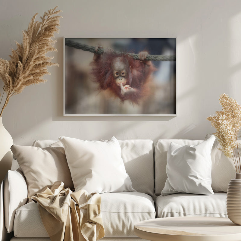 THE BIG QUERY - Stretched Canvas, Poster or Fine Art Print I Heart Wall Art