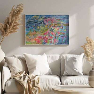 Expressionist Colorful Abstract - Stretched Canvas, Poster or Fine Art Print I Heart Wall Art