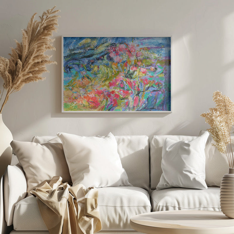 Expressionist Colorful Abstract - Stretched Canvas, Poster or Fine Art Print I Heart Wall Art