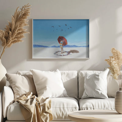 Plastic beach - Stretched Canvas, Poster or Fine Art Print I Heart Wall Art