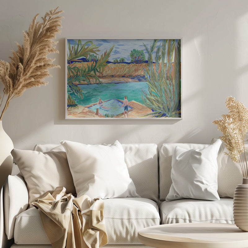 Waterside - Stretched Canvas, Poster or Fine Art Print I Heart Wall Art