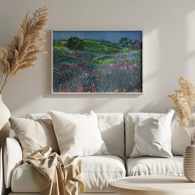 Field of Flowers - Stretched Canvas, Poster or Fine Art Print I Heart Wall Art