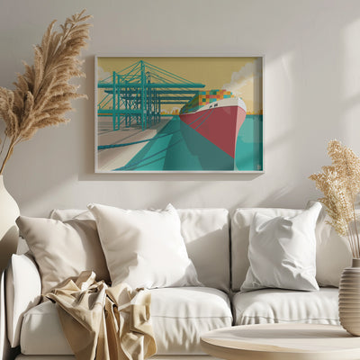 Rotterdam Harbor - Stretched Canvas, Poster or Fine Art Print I Heart Wall Art