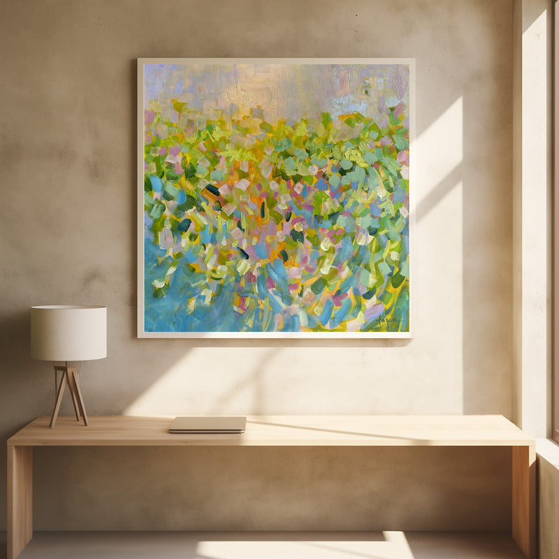 Colorful Reflections - Square Stretched Canvas, Poster or Fine Art Print I Heart Wall Art