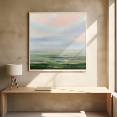 Evening Glow - Square Stretched Canvas, Poster or Fine Art Print I Heart Wall Art