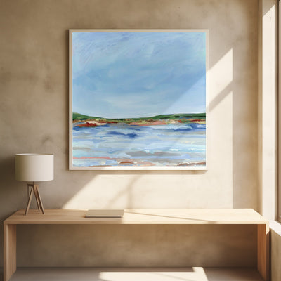 Lakeside - Square Stretched Canvas, Poster or Fine Art Print I Heart Wall Art