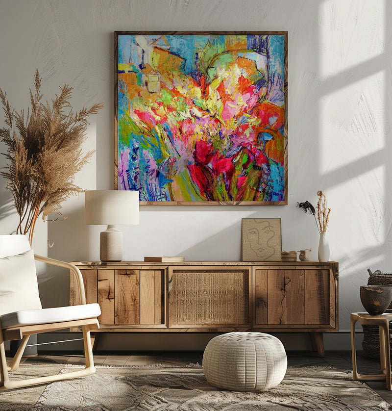 Rebirth - Square Stretched Canvas, Poster or Fine Art Print I Heart Wall Art