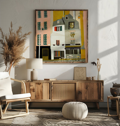 Paris, Montmartre 1 - Square Stretched Canvas, Poster or Fine Art Print I Heart Wall Art