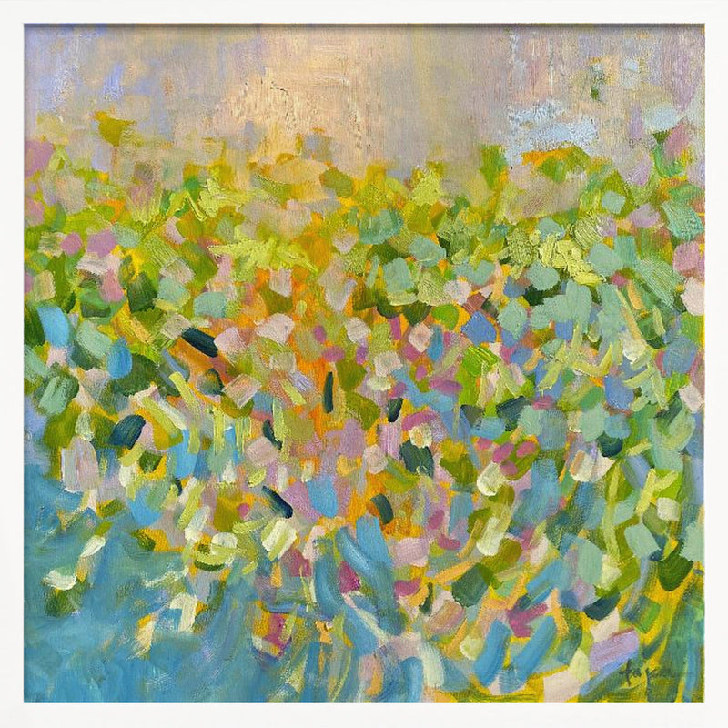 Colorful Reflections - Square Stretched Canvas, Poster or Fine Art Print I Heart Wall Art
