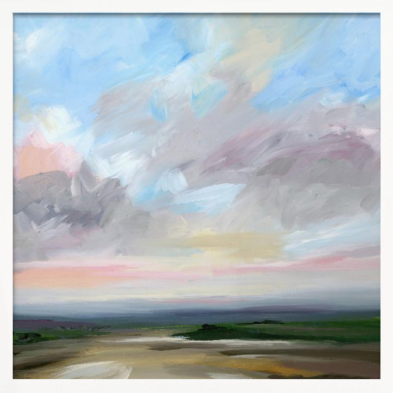 Open Road - Square Stretched Canvas, Poster or Fine Art Print I Heart Wall Art