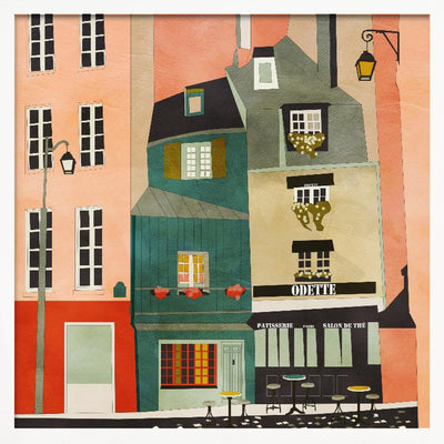 Paris, Montmartre 2 - Square Stretched Canvas, Poster or Fine Art Print I Heart Wall Art