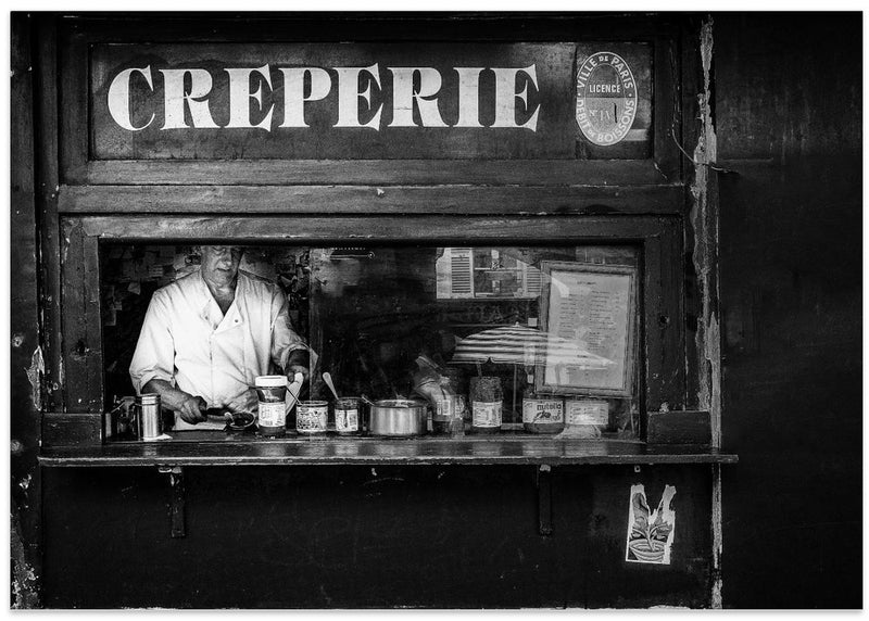 Creperie Montmartre - Stretched Canvas, Poster or Fine Art Print I Heart Wall Art