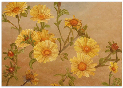 Yellow Daisies - Stretched Canvas, Poster or Fine Art Print I Heart Wall Art