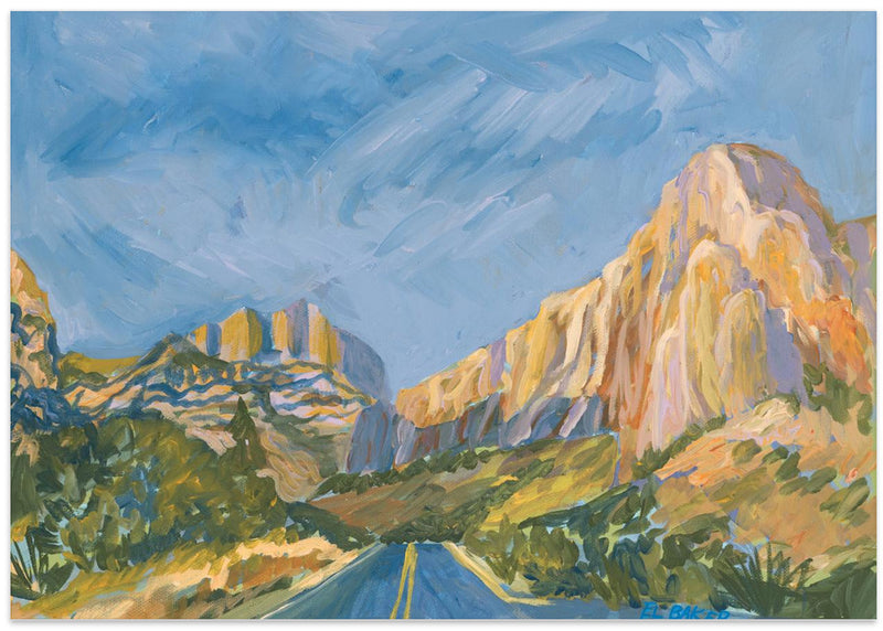 Mountain Road - Stretched Canvas, Poster or Fine Art Print I Heart Wall Art