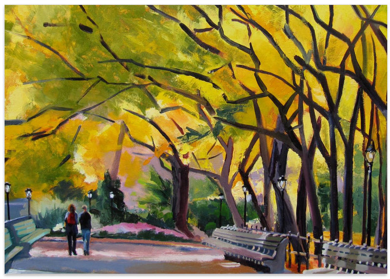 Central Park Autumn - Stretched Canvas, Poster or Fine Art Print I Heart Wall Art