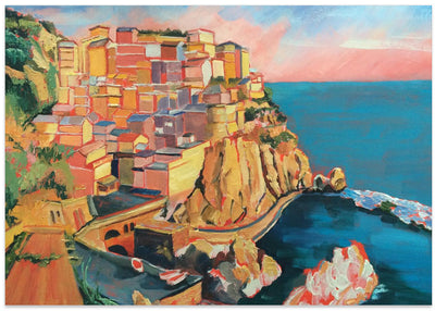 Manarola Italy - Stretched Canvas, Poster or Fine Art Print I Heart Wall Art